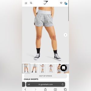 Gymshark chalk shorts